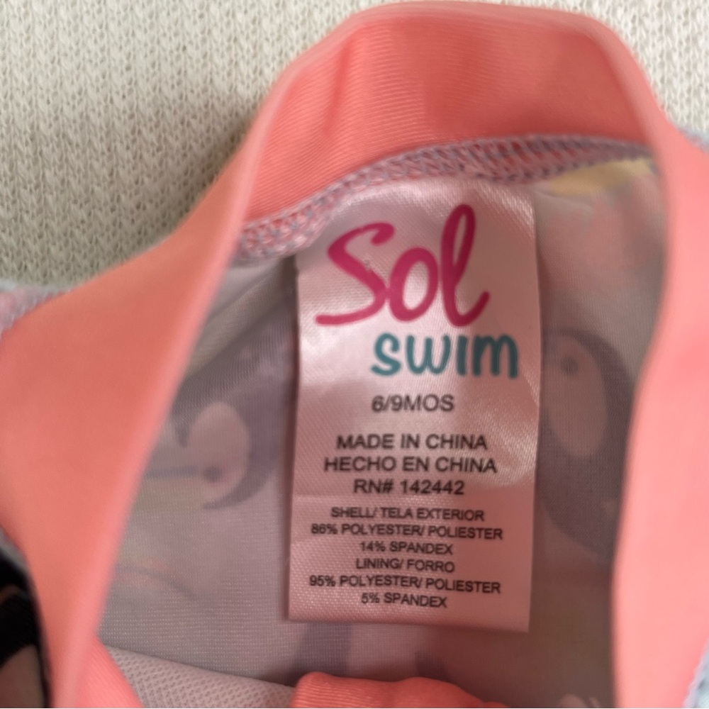 Baby Girl Swimwear One Peace Beach Summer Pool Size 6-9 Months - Picture 4 of 4